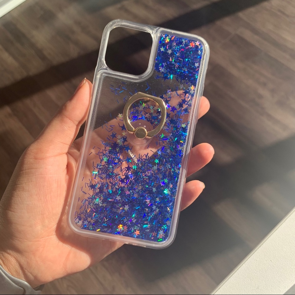 iPhone 11 Pro Glitter Case w. Ring NWT